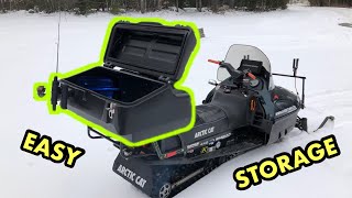 SNOWMOBILE CARGO BOX FOR ICE FISHING - DIY