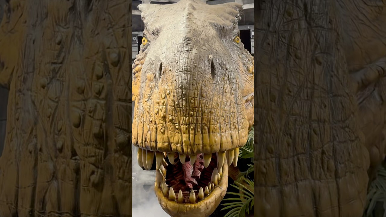 Look at this massive animatronic! #TransWorld #Animatronics #Dinosaur #LowTaperFade ￼