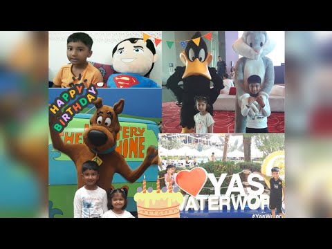 My 7th birthday | Yasisland | warner brothers | yas water park🤗🤗🤗