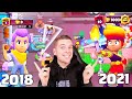 MIJN EVOLUTIE IN BRAWL STARS! 2018 TOT 2021!!