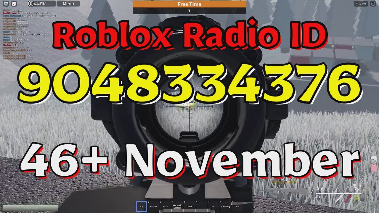 November Roblox Radio Codes/IDs YouTube