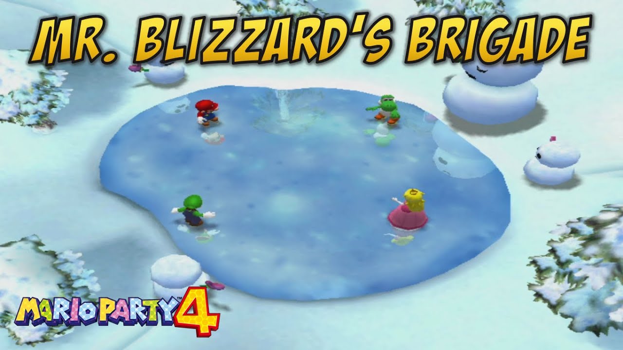 Mario Party 4: Mr. Blizzard's Brigade (4 Player Minigame)