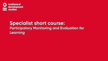 Participatory Monitoring and Evaluation for Learning, with Marina Apgar