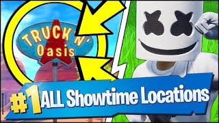 VISIT THE SHOWTIME VENUE, USE KEEP IT MELLO AT A TRUCKER'S OASIS, ICE CREAM (Fortnite Showtime