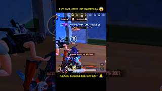 1 VS 3 Clutch OP Gameplay 😱 #bgmi #gaming #shortvideo