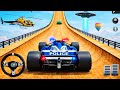 Ramp Car Racing Gameplay - Police F1 Ramp Car Racing 3D Game - Android Games