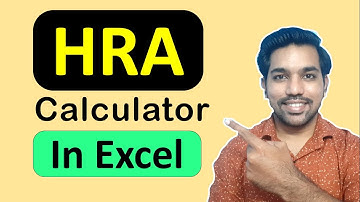 HRA Calculator in Excel Download | House Rent Allowance Exemption (Hindi)