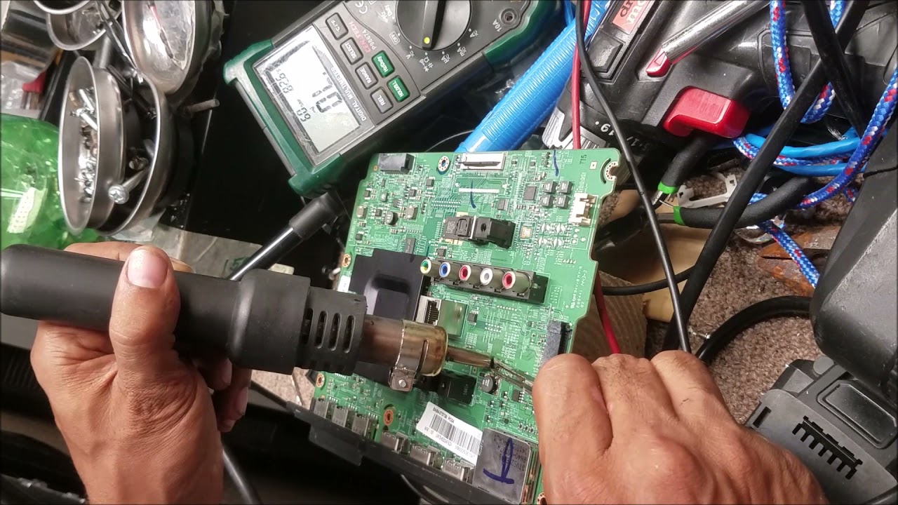 Телевизор Samsung UN75H6300AF неисправен, частая проблема, ремонт материнской платы