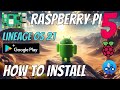 Lineage os 21 android 14 on raspberry pi 5 install the google play store and expand the partition