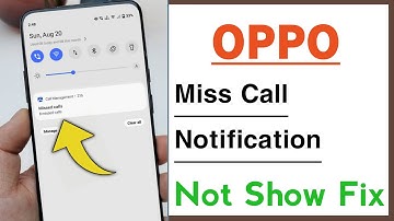 OPPO Device Miss Call Notification Not Showing Problem Solve After Update
