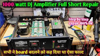 1000 watt Musictone Amplifier repair Full short amplifier repair | सीख लो आज मौका है