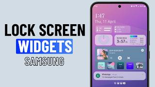 How to Add Widgets to Samsung Phone Lock Screen screenshot 1