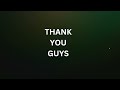 THANK YOU