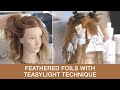 Feathered Foils with Teasylight Technique | Golden Blonde Hair Color | Kenra Color