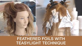 Feathered Foils with Teasylight Technique | Golden Blonde Hair Color | Kenra Color screenshot 1