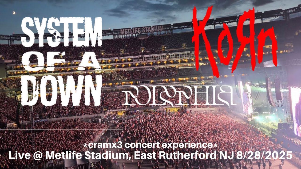 System of a Down, Korn & Polyphia LIVE @ SOLD OUT Metlife Stadium East Rutherford NJ 8/28/2025