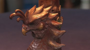 Meiji Period Cloisonné Bronze Floor Lamp | Web Appraisal | Santa Clara