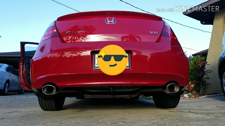2009 Honda Accord V6-6 Speed Muffler Delete (Cold Start, Drive Bys, In-Cabin)