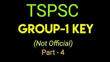 TSPSC Group 1 prelims KEY Paper Analysis 2023 | Group 1 prelims | Not official  | June 11th Part 4