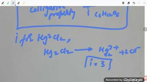 The ratio of value of colligative for equimolar Hg2cl2 solution to that for sugar solution is nearly