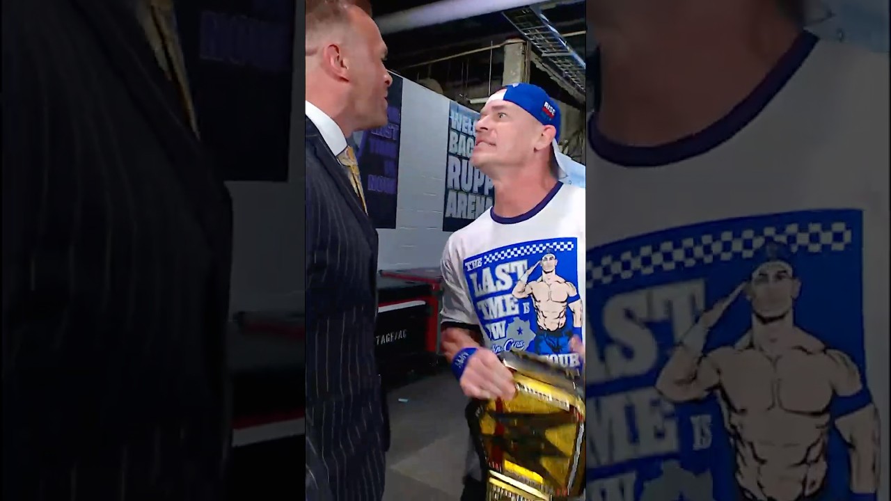 You know things are serious when John Cena turns that hat backwards 😳
