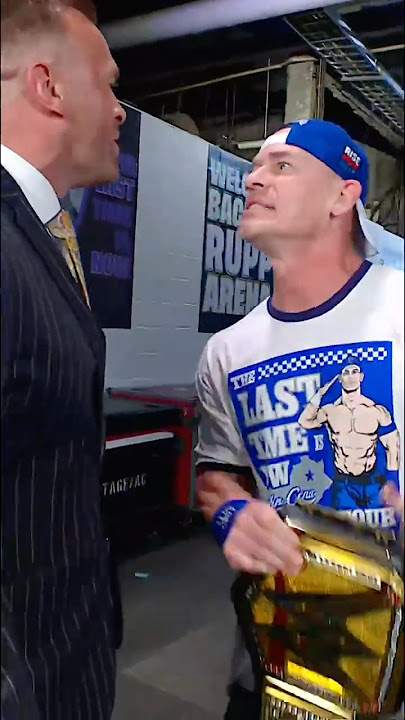 You know things are serious when John Cena turns that hat backwards 😳