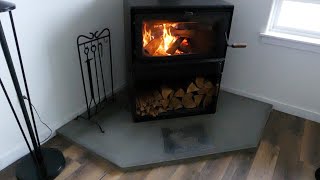 DIY Wood Stove Concrete Hearth - Part 1
