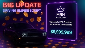 [🚗] Best Driving Empire Script (PASTEBIN 2025) | Autorace, Speedhack, Autofarm - KEYLESS!