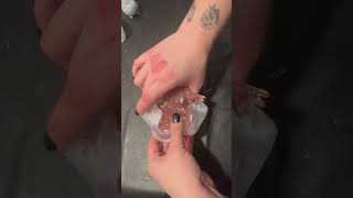 Sparkly axolotl 🖤 #teexpert #epoxyresin #axolotl