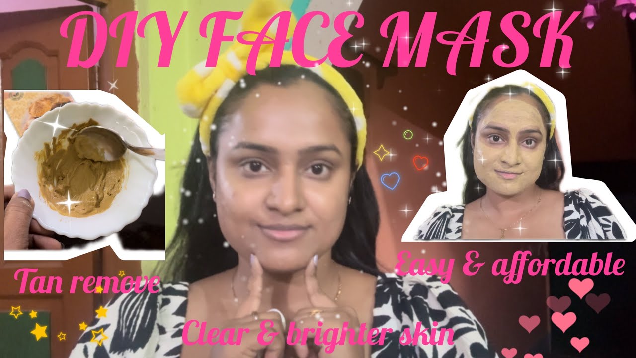 Easy affordable DIY face mask for tan remove and clear skin 🥰