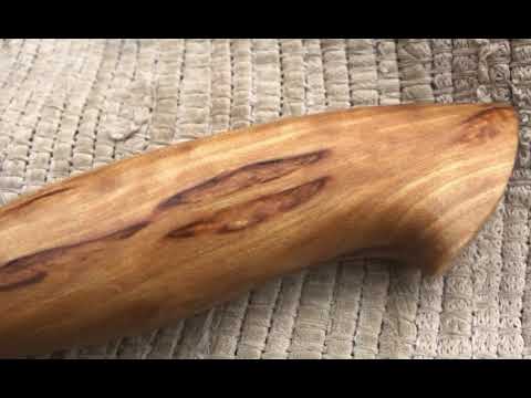 Нож кухонный, сталь 110х18, рукоять карельская береза