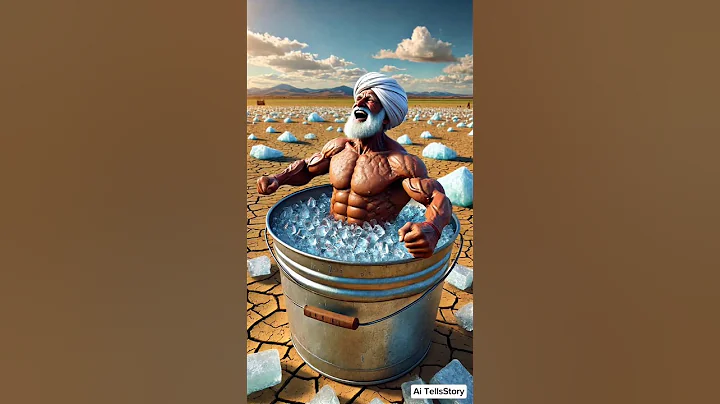 Farmer sits in refrigerator to escape from heat 😭 #ai #ice #shorts #viral #ytshorts