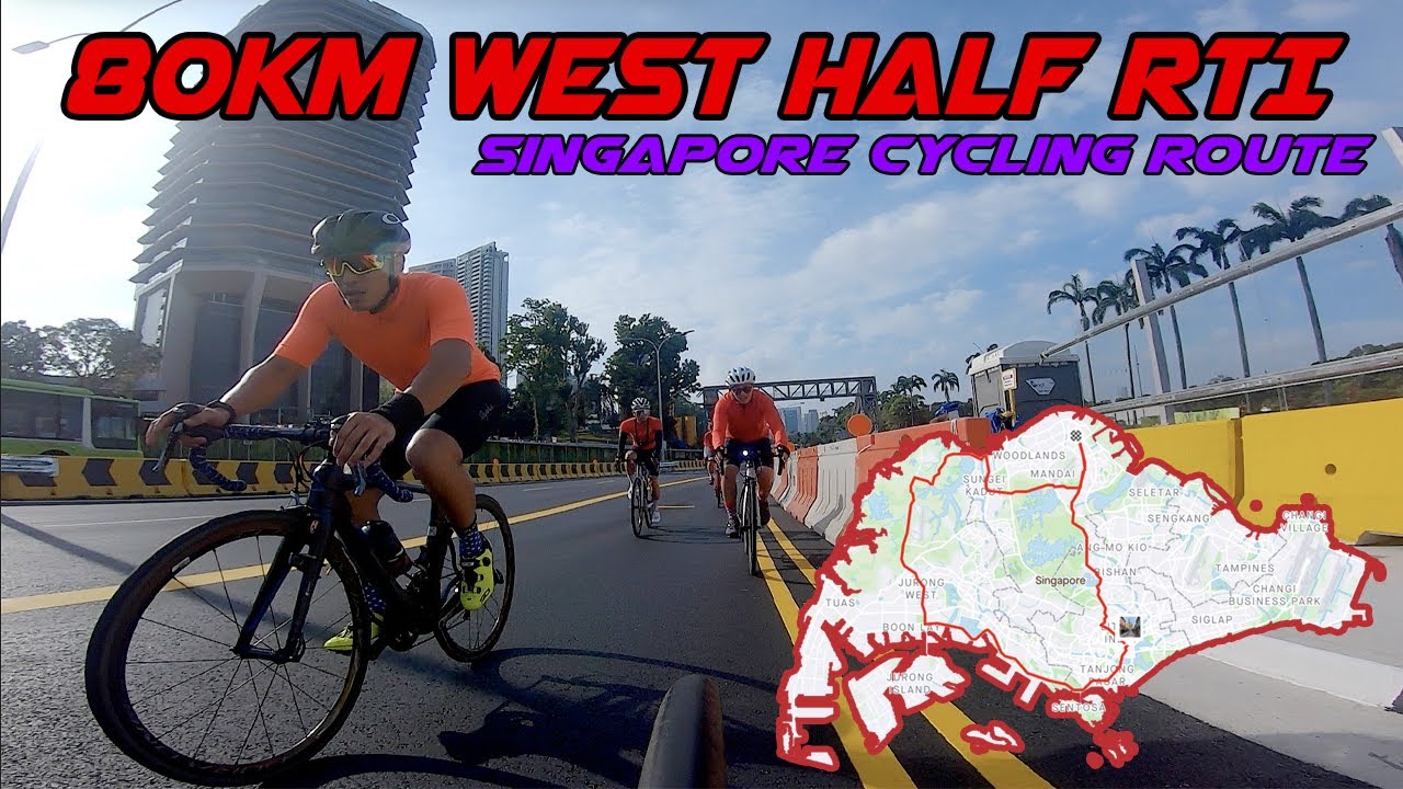 Singapore Cycling Route - 80km West half Round Island