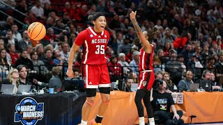 Full 13-2 run by NC State to pull away from Stanford in women's Sweet 16