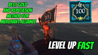 How To Level Up The Merchant Alliance Fast In Sea Of Thieves Best Method For Easy Merchant Levels