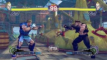 Abel vs Abel Mirror Match! Ultra Street Fighter 4 CPU vs CPU