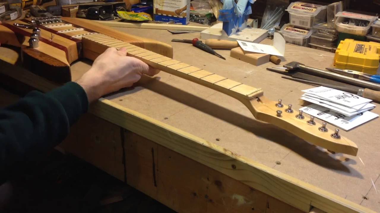 Making a Custom Electric Guitar Part 4 YouTube