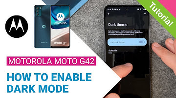 Motorola moto g42 - How to enable Dark Mode • 📱 • ⚫️ • 😎 • Tutorial