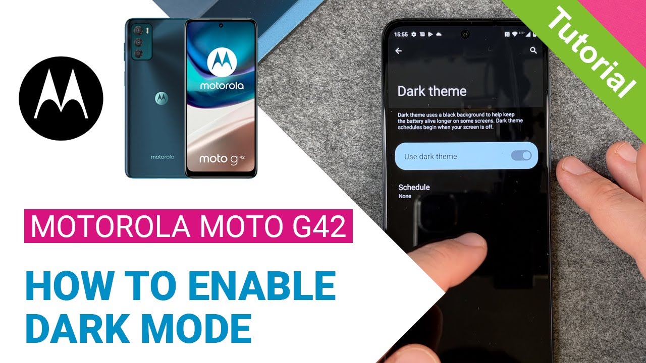 Motorola moto g42 - How to enable Dark Mode • 📱 • ⚫️ • 😎 • Tutorial