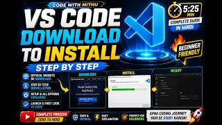 VS Code Install Kaise Kare 💻 | Download to Installation Full Process