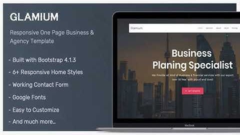 Glamium - Responsive Multipurpose HTML5 Template | Themeforest Website Templates and Themes