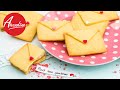 Liebesbrief Kekse mit Überraschung backen | Valentinstag Rezept | essbare Liebesbotschaften