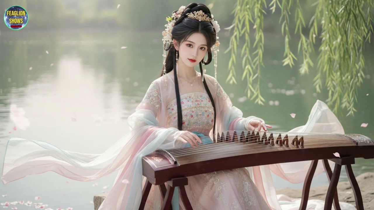 Zen Chinese Temple Music 🍃 Bamboo Flute & Guzheng Waves