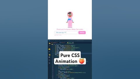 Make Zari Smile CAPTCHA CSS Animation