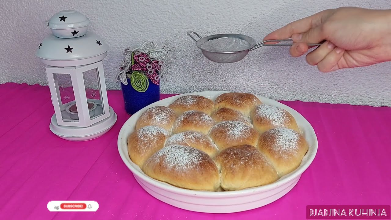 Buhtle ( posne / posno) sa čajem / Bakery rolls - bez jaja i mlijeka