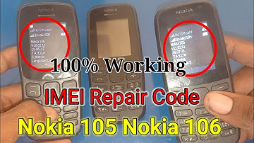 Nokia 106 TA 1114 Nokia 105 TA 1174  IMEI Repair Code  ||Registration fail solution ||
