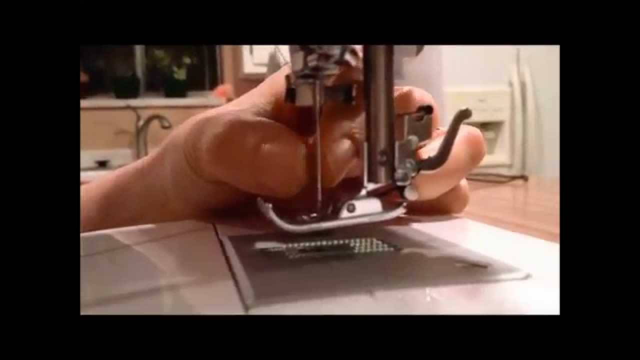 HOW TO USE THE AUTOMATIC NEEDLE THREADER ON A SINGER SEWING MACHINE 4166  tutorial 