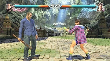 Negan the Walking Dead vs Julia Chang (Hardest AI) - Tekken 7 Arcade