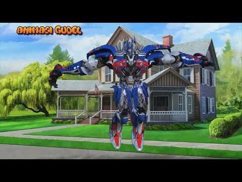 Lagu tik tik tik Bunyi Hujan - Versi Transformer Optimus Prime Joget