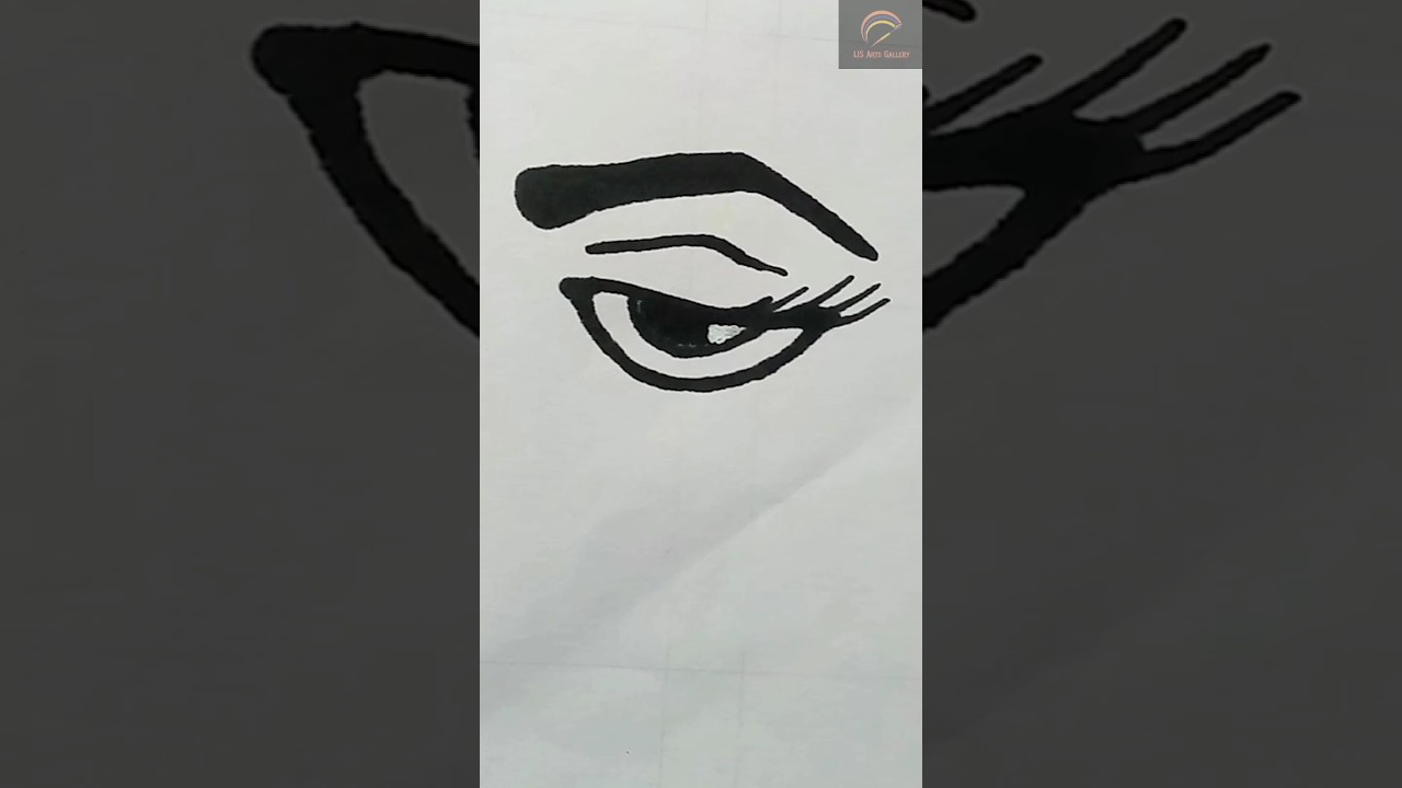 how to draw a cartoon eye.